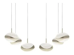 Lámpara de techo Planett Lumit 48W 3600 lm altura regulable 65x30 cm Beige Best
