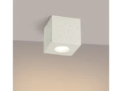 Online Sollux Lighting Lámpara de techo Quad industrial de concreto - 1 fuentes luminosas - L.10 x A.10 cm - Beige