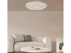 New Lámpara de techo Sarah en metal y acrílico con LED integrado en dos temperaturas de color H.5 Ø50 BL282-PBC Blanco