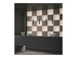 Lámpara de techo TANIA estilo moderno - Alt. 33 cm - GU10 50W - base ø14 cm- acero y cobre- IP20 Cobrizo New