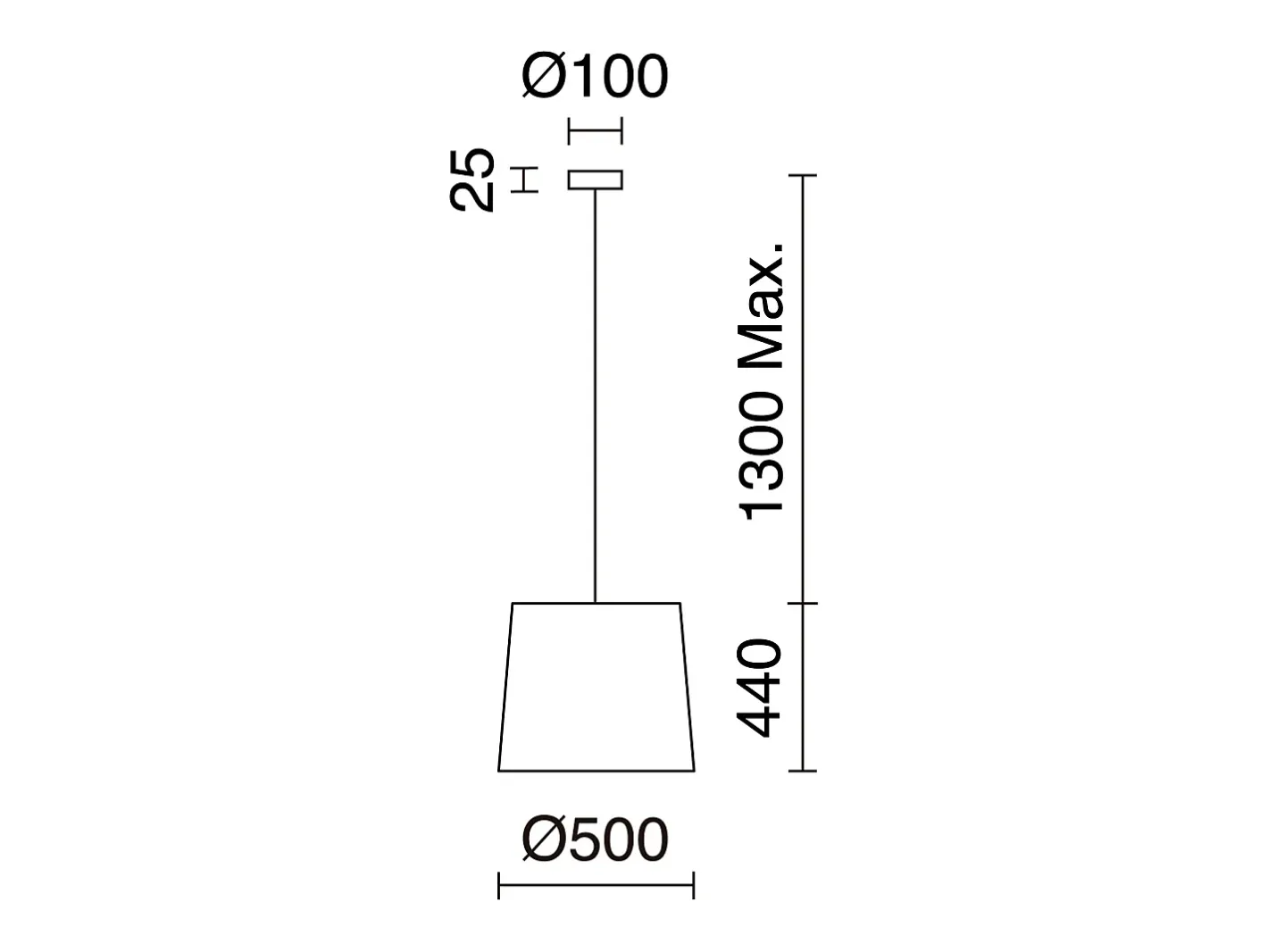 Lámpara de techo THAIS estilo moderno y escandinavo - Alt. 130 cm x D. 50 cm - E27 15W - IP20 - acero y rafia de bali Negro Hot