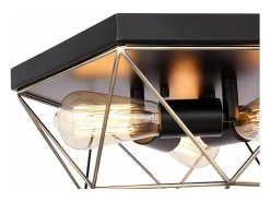 Plafón-Lámpara De Techo Toolight App1094-3C Black Negro