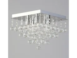 New Lámpara De Techo Toolight App515-4C Square Transparent Transparente