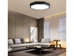 Plafón-Lámpara De Techo Toolight App863-C Diamond 50Cm Black Negro