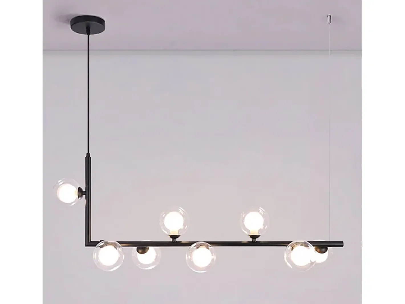Lámpara De Techo Toolight App754-8Cp Black Negro Clearance
