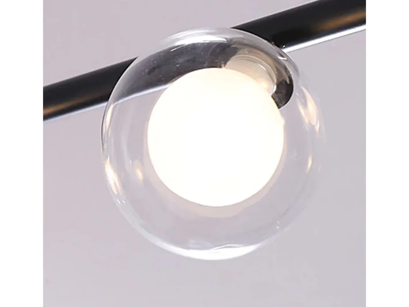Lámpara De Techo Toolight App754-8Cp Black Negro Clearance