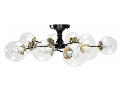 Best Lámpara De Techo Toolight App1136-10C Black Gold Negro