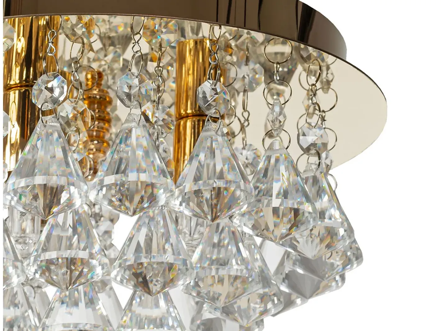 Plafón-Lámpara De Techo Toolight App1038-C Gold Dorado