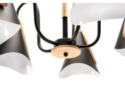 Plafón-Lámpara De Techo Toolight App607-5C Black Negro