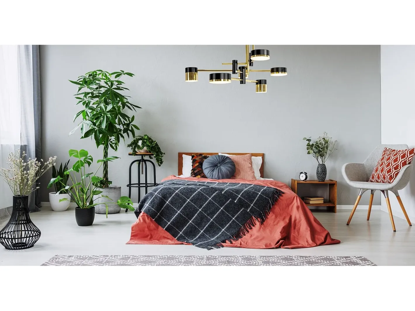 Best Lámpara De Techo Toolight App1002-6C Black Negro