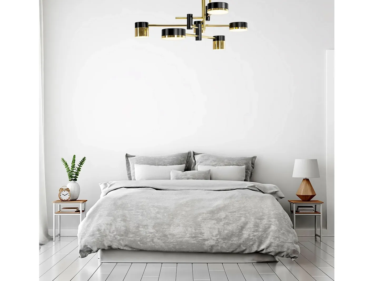 Best Lámpara De Techo Toolight App1002-6C Black Negro