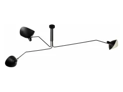 Lámpara De Techo Toolight App569-3C Black Negro