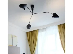Lámpara De Techo Toolight App569-3C Black Negro
