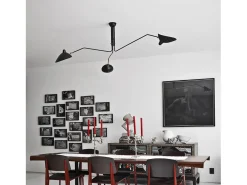 Lámpara De Techo Toolight App569-3C Black Negro
