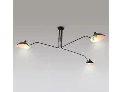 Lámpara De Techo Toolight App569-3C Black Negro