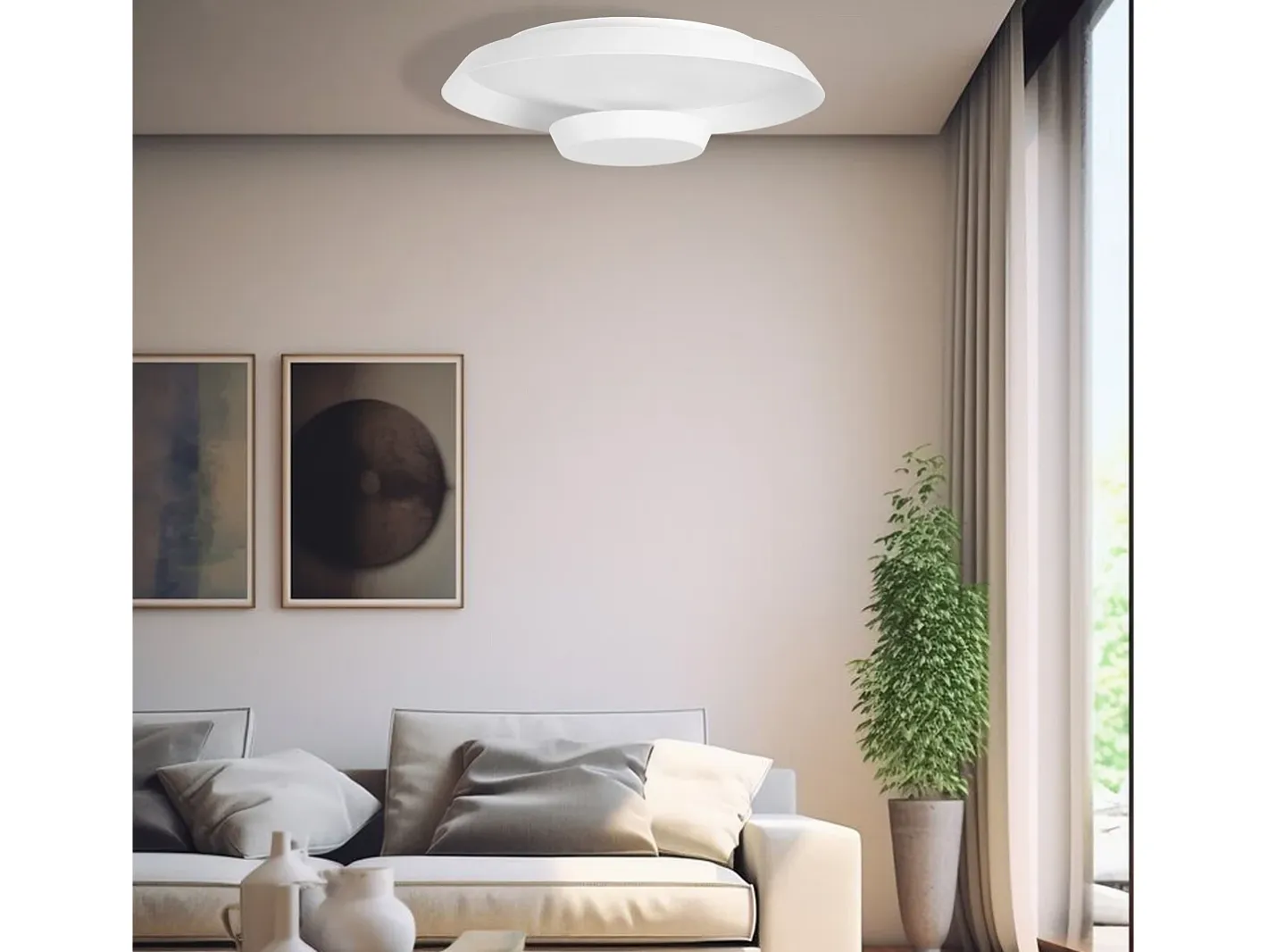 Lámpara De Techo Toolight Led App1459 40Cm White Blanco Sale