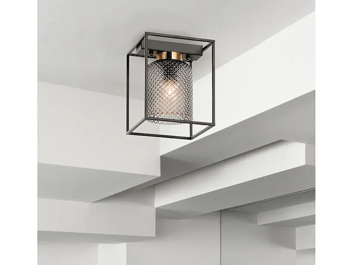 Lámpara De Techo Toolight App1264-1C Black Negro Hot