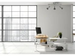 Lámpara De Techo Toolight App747 Grey Gris Outlet