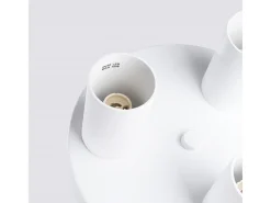 Sollux Lighting Plafón-Lámpara de techo Toris moderno de acero - 3 fuentes luminosas 3000K - L.25 x A.12 cm - Blanco