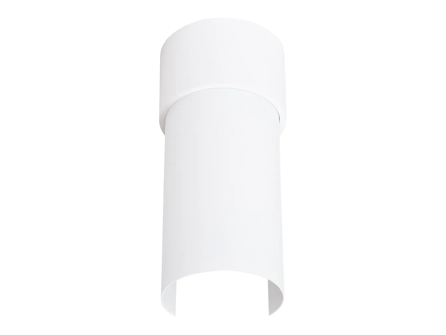 Sollux Lighting Plafón-Lámpara de techo Torow minimalista de acero - 1 fuentes luminosas 4000K - L.10 x A.21 cm - Blanco