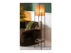 J-Line Lámpara De Mesa-Lámpara estantería de metal 38*38*160 cm Negro