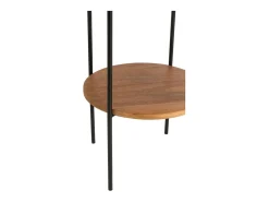 J-Line Lámpara De Mesa-Lámpara estantería de metal 38*38*160 cm Negro