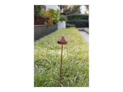New Lámpara LED AMELIE Azafrán con pincho Blanca recargable y regulable Blanco