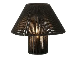 J-Line Lámpara led de algodón 21.2x21.2x18.7 cm Negro Best