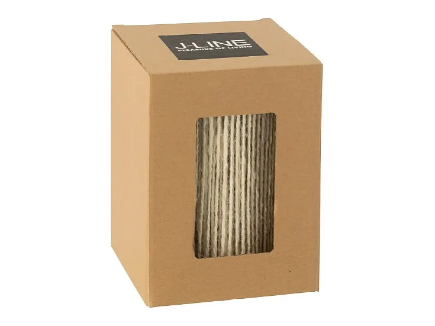 Online J-Line Lámpara led de metal 10.5x10.5x16 cm Beige