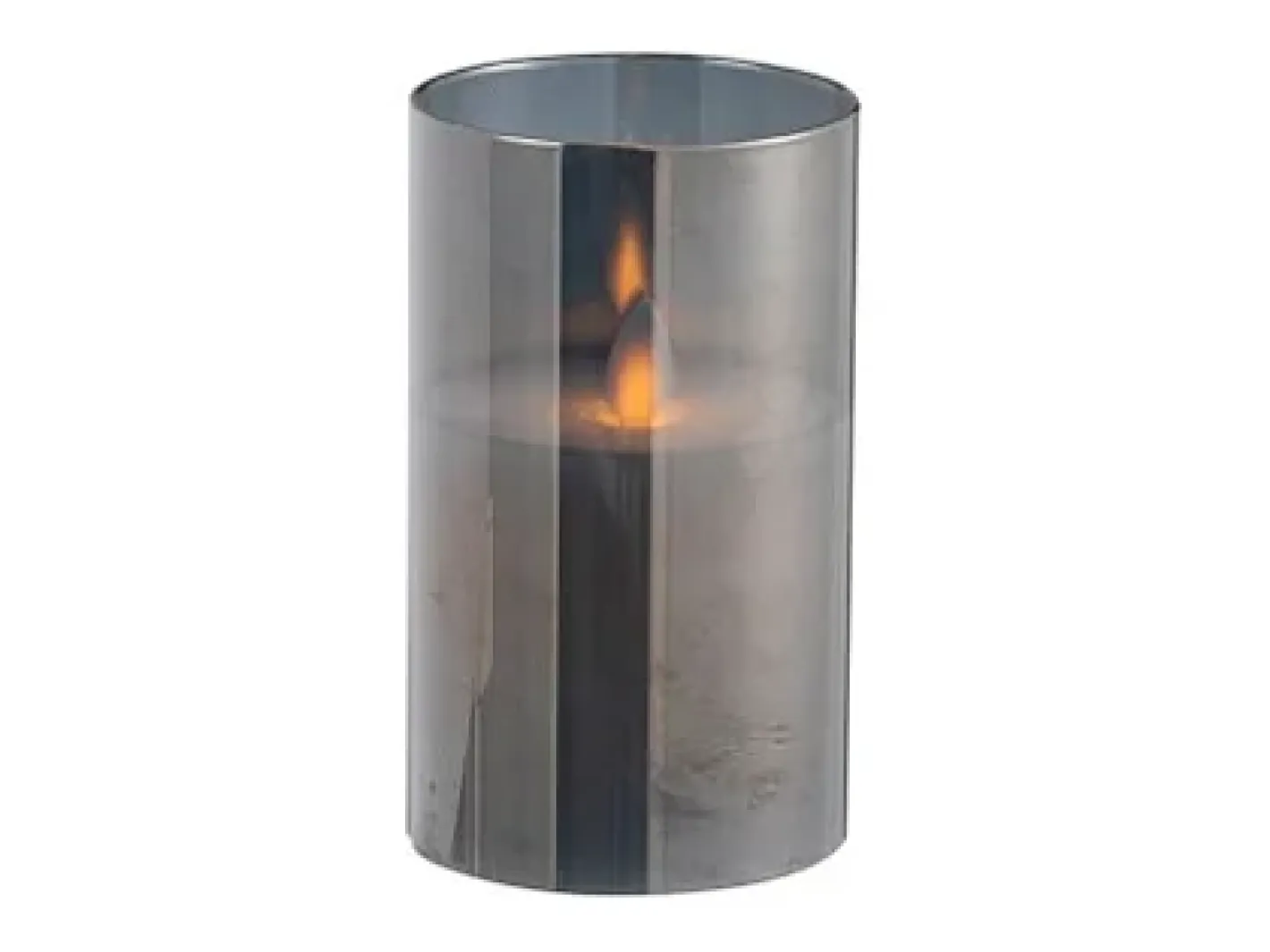 J-Line Lámpara led de vidrio 7.5x7.5x12.5 cm Gris Online