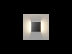 Lámpara LED empotrada para escalones de Beneito & Faure, 4 W, blanco cálido 3000 K, 120°, cuadrada, negra Negro