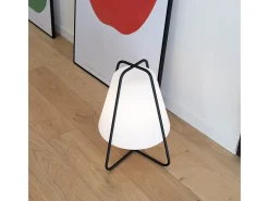 Lámpara LED Tipi Azafrán Recargable - Táctil, Interior y Exterior IP65, Diseño Moderno Sin Cables Blanco