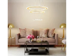 Lámpara Suspendida-Lámpara Led Toolight G041-3Cp Brush Gold Dorado