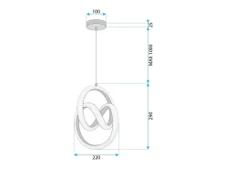 Lámpara Led Toolight G068-Cp Gold Dorado