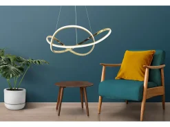 Lámpara Suspendida-Lámpara Led Toolight G078-1Cp Gold Dorado