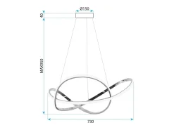 Lámpara Suspendida-Lámpara Led Toolight G078-1Cp Gold Dorado