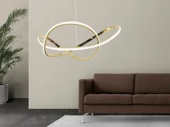 Lámpara Suspendida-Lámpara Led Toolight G078-1Cp Gold Dorado