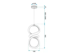 Lámpara Led Toolight G070-Cp Gold Dorado Online