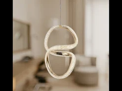 Lámpara Suspendida-Lámpara Led Toolight G069-Cp Gold Dorado