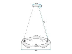 Lámpara Led Toolight G010-Cp White Gold Blanco Clearance