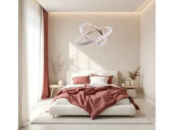 Lámpara Suspendida-Lámpara Led Toolight Ms011-Cp Rose Gold 59Cm Rosa