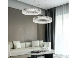 Lámpara Suspendida-Lámpara Led Toolight Ms004-Cp Chrome Gris
