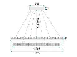 Lámpara Suspendida-Lámpara Led Toolight Ms012-Cp Rose Gold Rosa