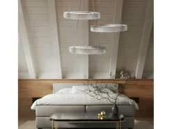 Lámpara Suspendida-Lámpara Led Toolight Ms001-Cp Rose Gold 40Cm Rosa