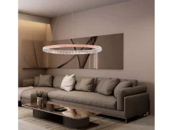 Lámpara Suspendida-Lámpara Led Toolight Ms009-Cp Rose Gold 59Cm Rosa