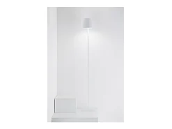 Clearance Lámpara LED Zafferano Poldina Pro L Corten recargable y regulable con batería hasta 12 horas - 2200-2700-3000K 3 alturas 52-87-122cm Marru00f3n