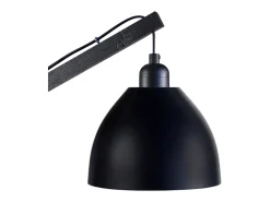 TOSEL Lámpara De Pie-Lámpara para Escritorio ,madera, , A 180xD80xP80cm Negro