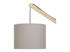 TOSEL Lámpara De Pie-Lámpara para Escritorio ,madera,natural,A180x D 25xP80cm Color natural claro