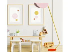 TOSEL Lámpara para Escritorio ,metal, , A 174xD33xP70cm Rosa Best