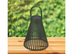 Iluminación Exterior-Lámpara solar 8 horas Ø20x33 cm Verde